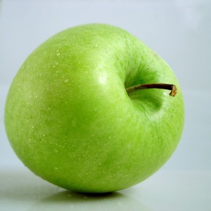 Wat zie jij een appel, fruit, gezonde of meer iets van Adam en Eva en Sneeuwitje. Inzicht dat niet iedereen zelfde ziet.